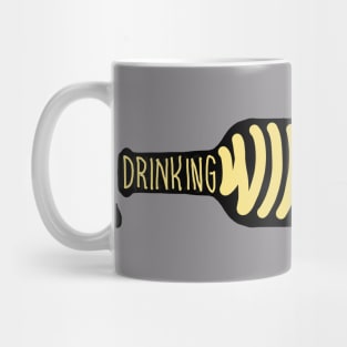 Drinking wine feeling fine Mug